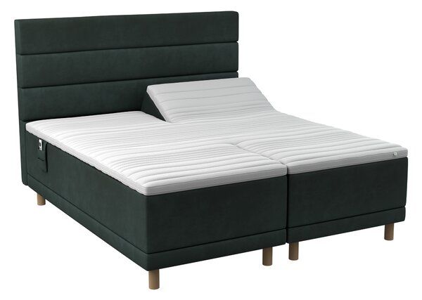 BOBOhome Tidur+ höjdsäng inkl. bäddmadrass och sänggavel, 180x200 - grön Fast