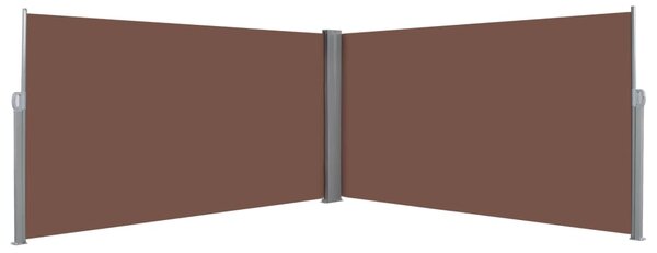 Infällbar sidomarkis 160x600 cm brun
