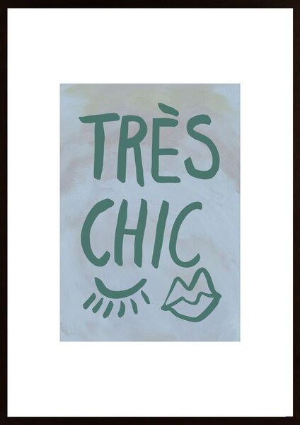 Traus Chic Blue Frame Poster