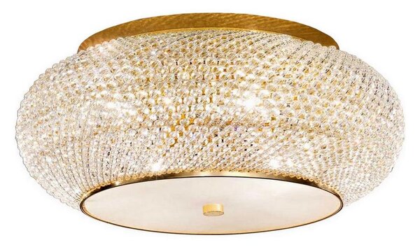 Ideal Lux - Vägglampa i kristall PASHA 14xE14/40W/230V diameter 65 cm guld