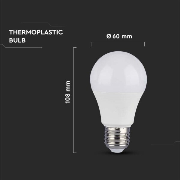 LED glödlampa SAMSUNG CHIP A60 E27/8,5W/230V 3000K