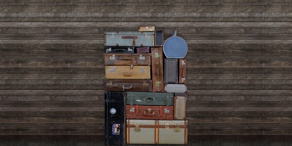 Stacked Suitcase, Pile