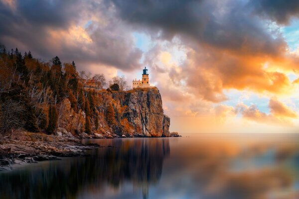 A Cloudy Day at Split Rock Lighthouse