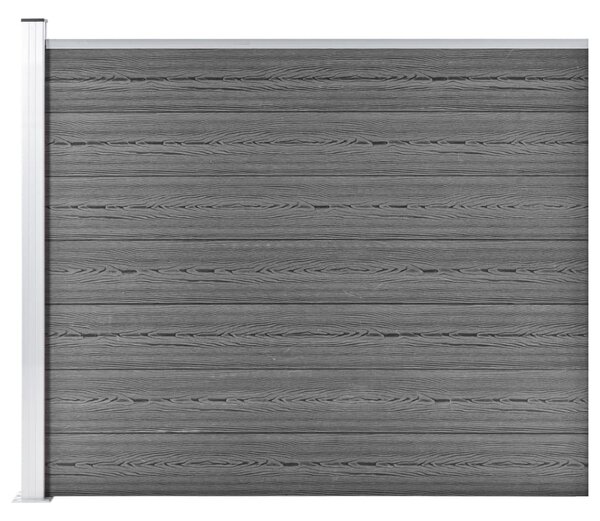 Staketpanel WPC 175x146 cm grå