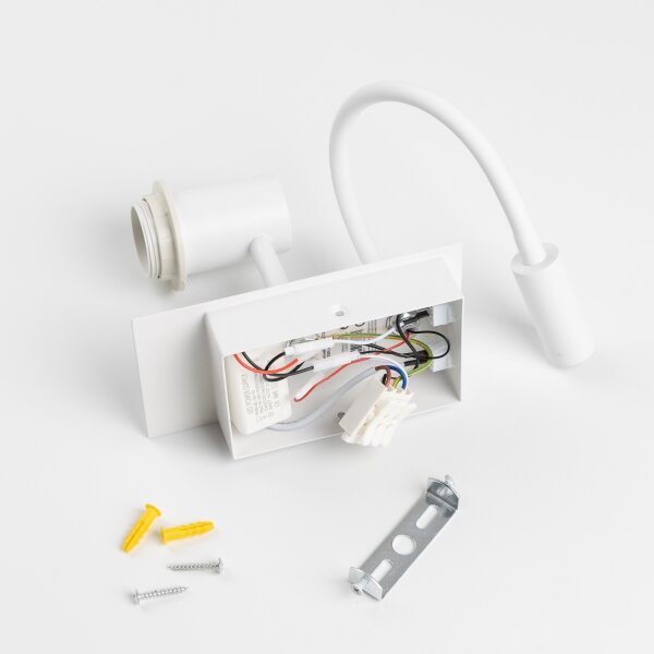 Brilagi - LED vägglampa NUBILA 1xE27/25W/230V + LED/3W vit/röd