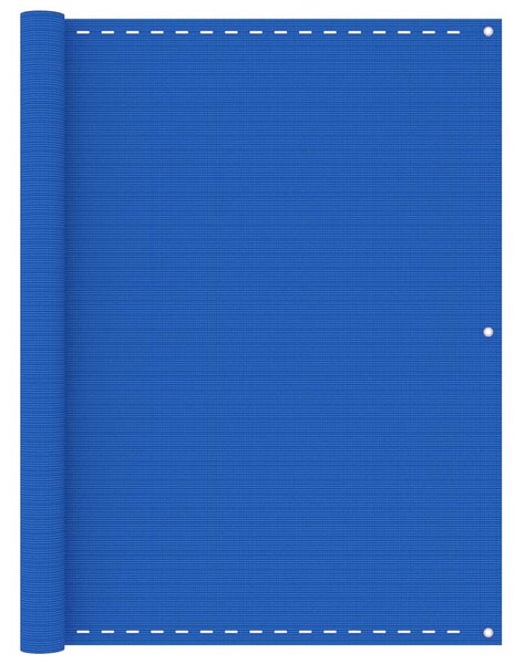 Balkongskärm blå 120x500 cm HDPE