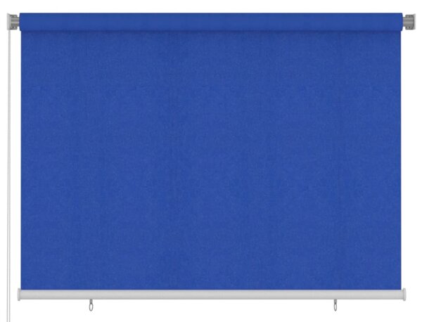Rullgardin utomhus 200x140 cm blå HDPE