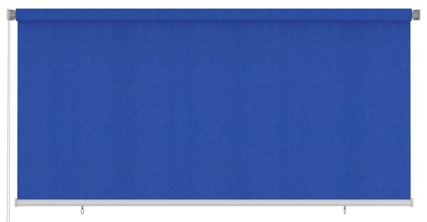 Rullgardin utomhus 300x140 cm blå HDPE