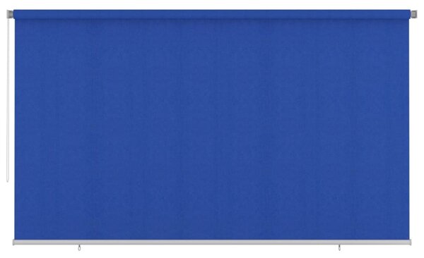 Rullgardin utomhus 400x230 cm blå HDPE