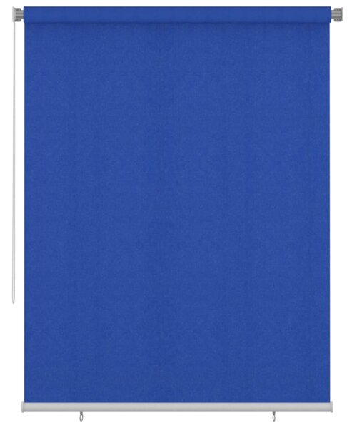 Rullgardin utomhus 180x230 cm blå HDPE