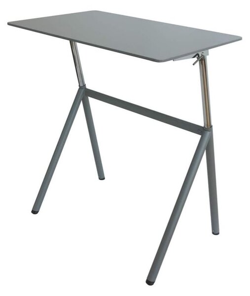 Höj- och sänkbart skrivbord Stand Up, gasfjäder, 75-119 cm, bordsskiva 70x60 cm, grå