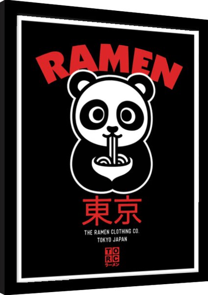 Inramad poster The Original Ramen Company - Panda