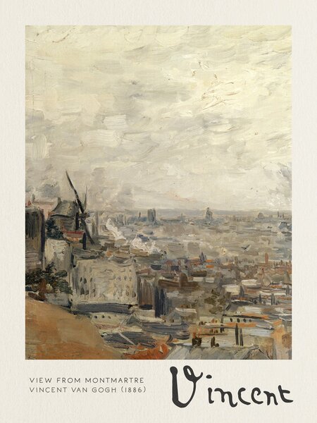 Bildreproduktion View from Montmartre - Vincent van Gogh
