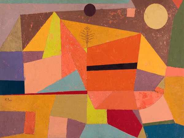 Bildreproduktion Joyful Mountain Landscape, Paul Klee