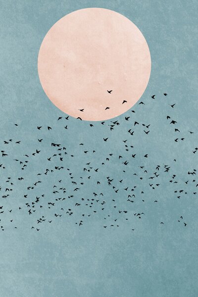 Illustration Fly Away, Kubistika