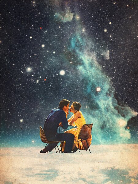 Illustration Take You To the Stars for a Second Date, Frank Moth