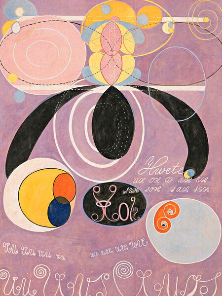 Bildreproduktion The 10 Largest No.6 (Purple Abstract) - Hilma af Klint, (30 x 40 cm)