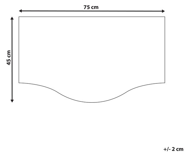 Dörrmatta Naturlig kokos PVC-baksida Halkskydd 45 x 75 cm Modern inomhusdekoration Beliani