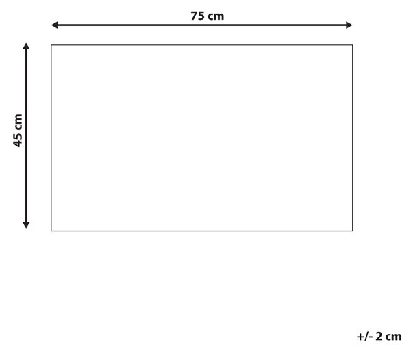 Dörrmatta Natur kokos PVC-baksida Halkskydd Gummi 45 x 75 cm Geometriskt mönster Modern inomhusdekoration Beliani