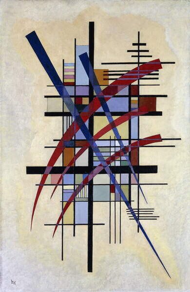 Kandinsky, Wassily - Konsttryck Zeichen mit Begleitung, 1927, (26.7 x 40 cm)