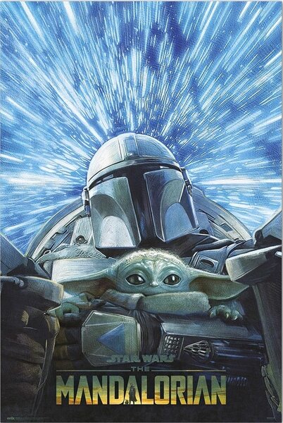 Poster, Affisch Star Wars: The Mandalorian - Hyperspace
