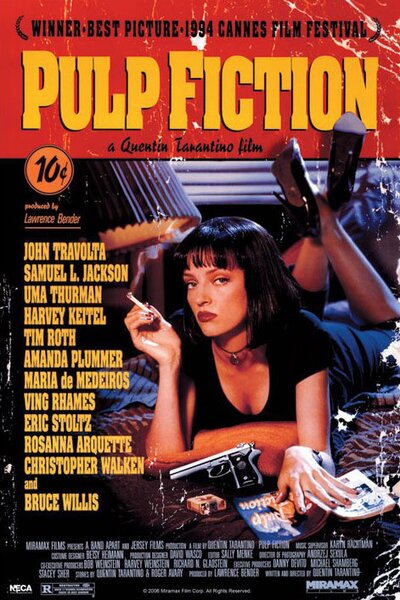 Poster, Affisch Pulp Fiction - Cover, (61 x 91.5 cm)