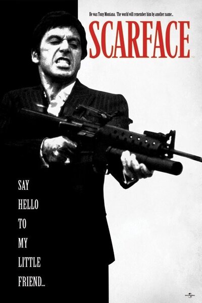 Poster, Affisch Scarface - Say Hello To My Little Friend