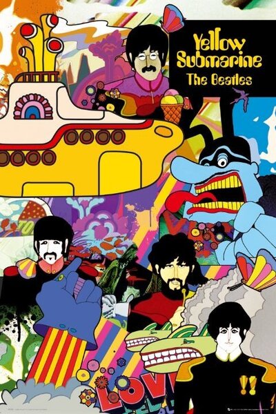 Poster, Affisch the Beatles - yellow submarine, (61 x 91.5 cm)