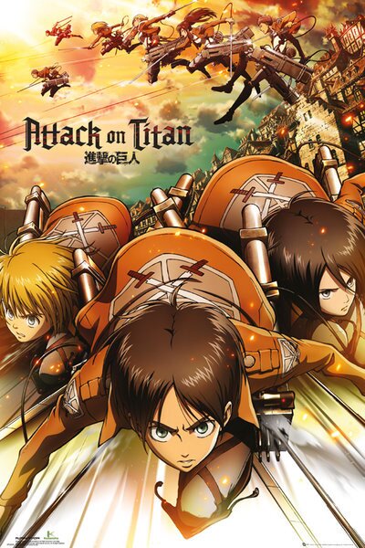 Poster, Affisch Attack on Titan (Shingeki no kyojin) - Attack