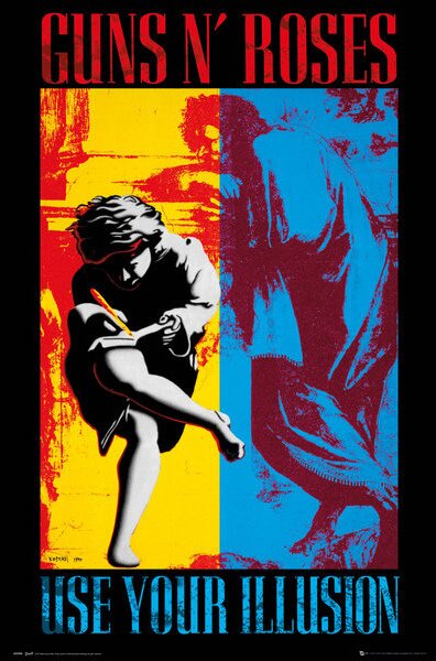 Poster, Affisch Guns'N'Roses - Illusion, (61 x 91.5 cm)