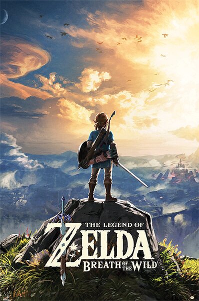 Poster, Affisch The Legend Of Zelda: Breath Of The Wild - Sunset