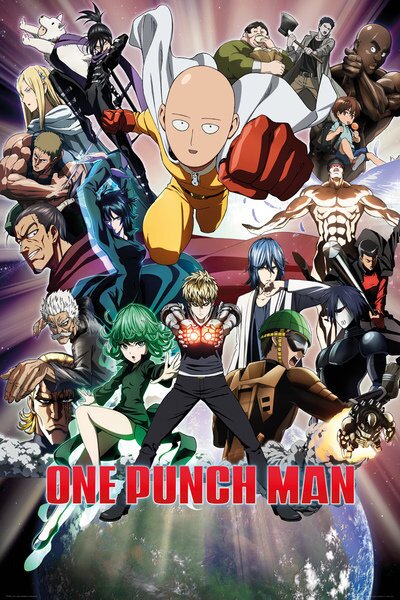 Poster, Affisch One Punch Man - Collage