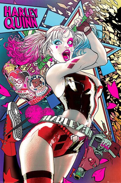 Poster, Affisch Batman - Harley Quinn Neon, (61 x 91.5 cm)