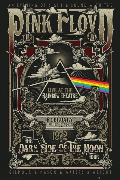 Poster, Affisch Pink Floyd - Rainbow Theatre