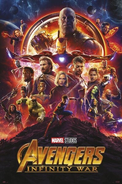 Poster, Affisch Avengers Infinity War, (61 x 91.5 cm)