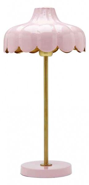 Wells bordslampa rosa/guld 50