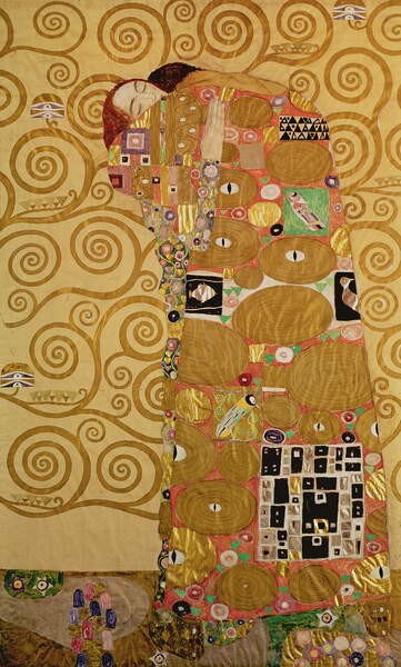 Bildreproduktion Fulfilment (Stoclet Frieze) c.1905-09, Gustav Klimt