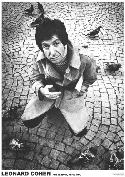Poster, Affisch Leonard Cohen - Amsterdam ’72, (59.4 x 84 cm)