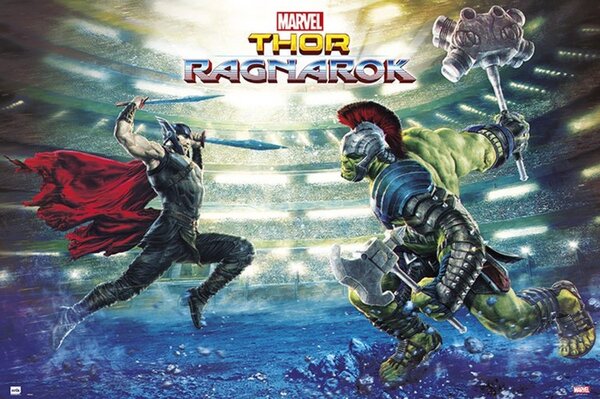 Poster, Affisch Thor Ragnarok - Battle