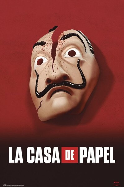 Poster, Affisch La Casa De Papel - Mask, (61 x 91.5 cm)