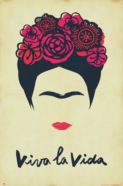 Poster, Affisch Frida Kahlo - Viva La Vida