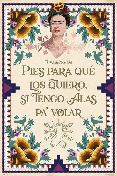 Poster, Affisch Frida Kahlo