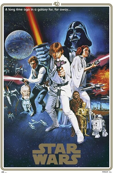 Poster, Affisch Star Wars - 40th Anniversary One Sheet