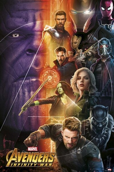Poster, Affisch Avengers: Infinity War, (61 x 91.5 cm)