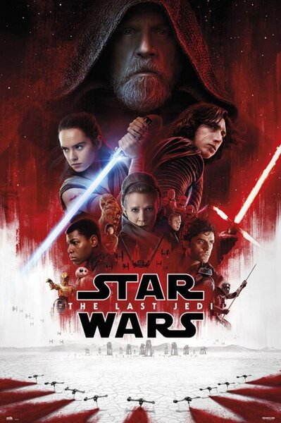 Poster, Affisch Star Wars: Episod VIII - The Last Jedi - One Sheet, (61 x 91.5 cm)