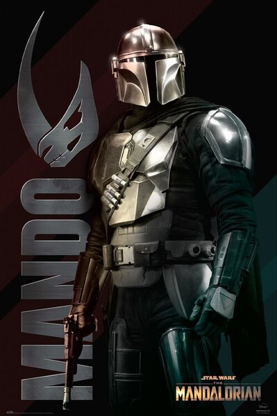 Poster, Affisch Star Wars: The Mandalorian - Mando
