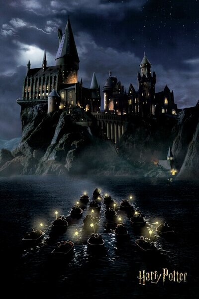 Konsttryck Harry Potter - Hogwarts, (26.7 x 40 cm)