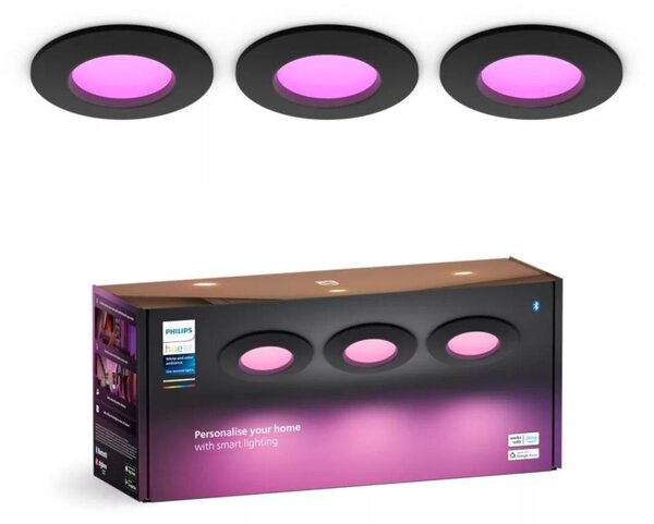 Philips -KIT 3x LED RGBW Dimbar badrumsbelysning Hue SLIM LED/8,3W/230V