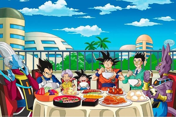 Poster, Affisch Dragon Ball Super - Feast