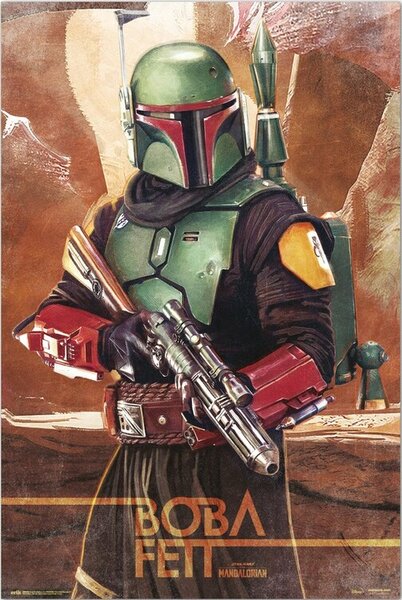 Poster, Affisch Star Wars: The Mandalorian - Boba Fett, (61 x 91.5 cm)